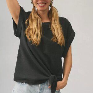 Pilcro by Anthropologie Tie-Front Tee | M